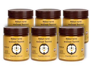 Wholesale - Wellnut Farms Creamy Walnut Butter, Maple , 11 Ounce (6 Count), Gluten Free, Keto Friendly, Omega 3, Vegan