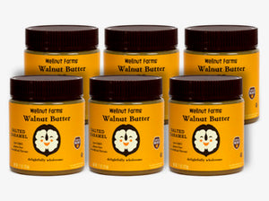 Wholesale - Wellnut Farms Creamy Walnut Butter, Salted Caramel , 11 Ounce (6 Count), Gluten Free, Keto Friendly, Omega 3, Vegan