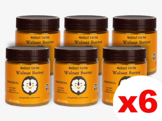 Wholesale - 6 cases of 6 - Wellnut Farms Creamy Walnut Butter, Original , 11 Ounce (6 Count), Gluten Free, Keto Friendly, Omega 3, Vegan